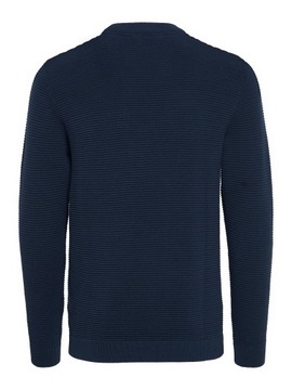 Solid Sweter 21106094 Granatowy Regular Fit