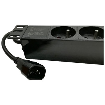 Listwa zasilająca RACK 19'' 9 gn wtyk UPS C14