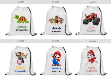 РЮКЗАК СУМКА для детского сада с именем МНОГО выкроек