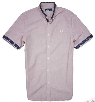 Fred Perry koszula SLIM FIT róż button down S