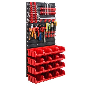 Tablica Narzędziowa 39x78 cm +16 Kuwet