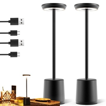 LAMPA STOŁOWA LAMPA DOTYKOWA LAMPKA BIURKOWA LED KLASYCZNY MINIMALISTA 2SZT