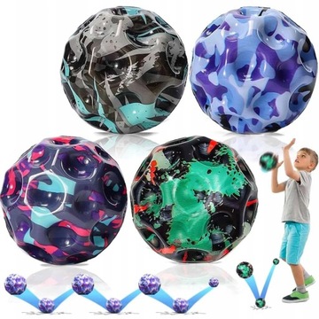 PIŁKA SKACZĄCA WYSOKO ODBIJAJĄCA SIĘ SUPER WYCZYNOWA PIŁECZKA 4x