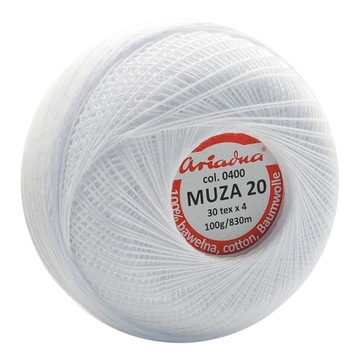 Kordonek muza 20 kolor 400 / biały