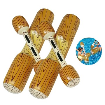 ZESTAW NADMUCHIWANE PŁYWAJĄCE ZABAWKI ŁÓDŹ TRATWA KOLIZYJNE 4SZT DLA 2 OSÓB