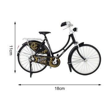 Коллекции металлических моделей велосипедов, миниатюра для домашнего офиса ручной работы, черный стиль B