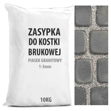 Fuga do Kostki Brukowej Granitowa Zasypka 1-3 10KG - Idealna do układania