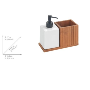 ДОЗАТОР ЖИДКОСТИ С БАМБУКОВЫМ ОРГАНАЙЗЕРОМ MERA, WENKO