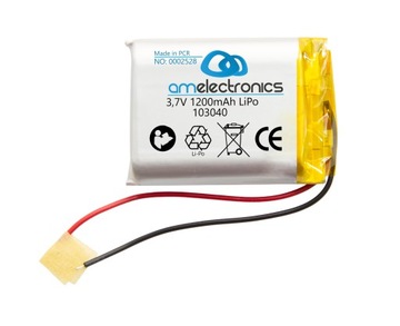 Akumulator 3,7V 1200mAh LiPo 103040 (2528)