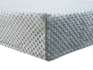 Prześcieradło z gumką grube minky grafit materac 90x200cm nie kulkuje się