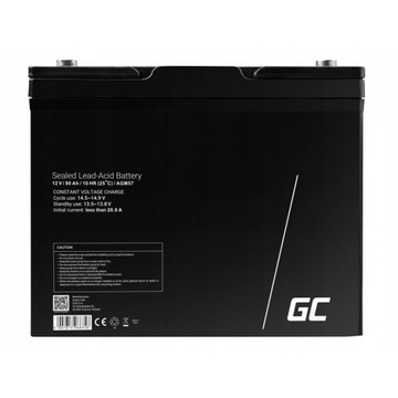 AKUMULATOR 12V DO ŁODZI KAMPERA PONTONU AGM 80AH