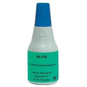 Tusz NORIS 210 metal niebieski 25ml do stempli met