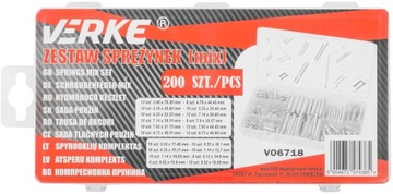 КОМПЛЕКТ ПРУЖИН РАСШИРЕНИЯ, НАТЯЖЕНИЯ И СЖАТИЯ 200 ШТ.