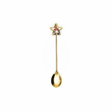 Stainless Steel Tableware Creative Cute Christmas Star Spoon Fruit Fork