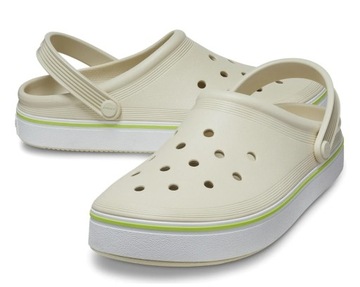 Crocs 208371-2Y2 Off Court Clog beżowe klapki Crocsy W9 39-40