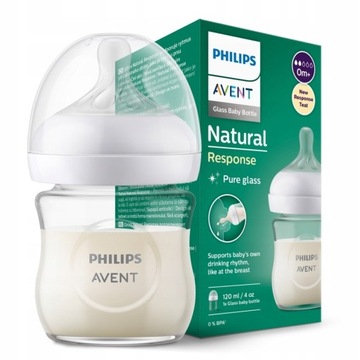 Philips Avent Butelka szklana Natural Response 120ml 0m+ SCY930/01