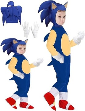 Strój Sonic Jeż Jeżyk Anime Przebranie Kostium 134/140