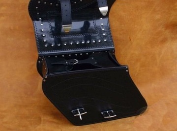 СУМКИ БОКОВЫЕ ДЛЯ МОТОЦИКЛА, КОЖА, 45x28x17см