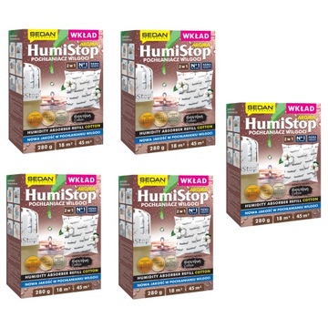 HUMISTOP WKŁAD ZAPAS DO POCHŁANIACZA WILGOCI X 5
