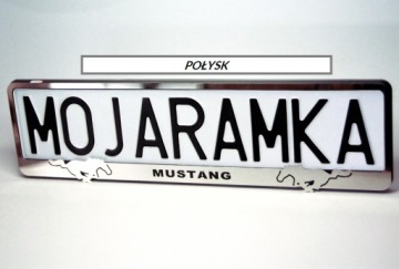 Рамка INOX для номерных знаков FORD MUSTANG SHELBY GT