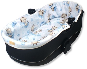 USZTYWNIONA WKŁADKA MATERACYK DO GONDOLI WÓZKA Z BUDĄ NA ZAMEK BAWEŁNA