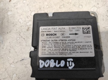 FIAT DOBLO 2 II 10- ULOŽENÍ ŘIDIČE MODUL 51881770