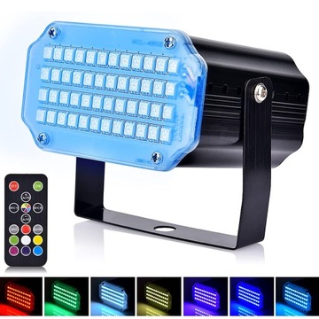 DJ RGB DISCO LIGHTING СТРОБОСКОПИЧЕСКАЯ ЛАМПА ДЛЯ ВЕЧЕРИНКИ С ДИСТАНЦИОННЫМ УПРАВЛЕНИЕМ