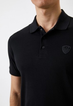 EMPORIO ARMANI EA7 markowa koszulka POLO BLACK NEW