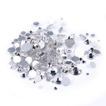 Cyrkonie szlifowane 50 szt. ss4 crystal opal