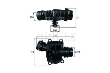 BEHR TERMOSTAT BMW 88C E39 46 2,5D 3,0D