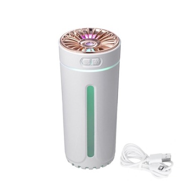 Samochodowy Nawilżacz Powietrza LED 300ml USB