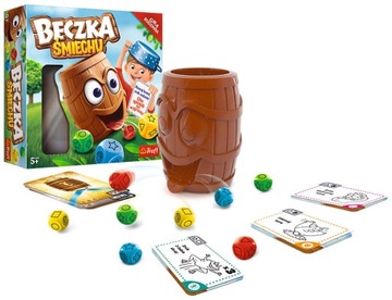 BECZKA ŚMIECHU GRA PLANSZOWA RODZINNA TREFL
