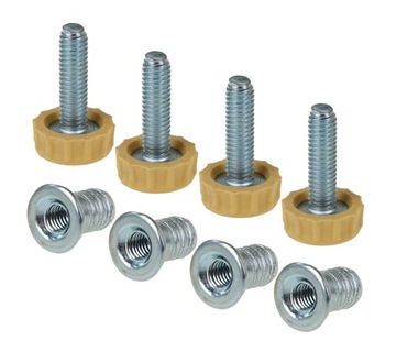 Nóżka do mebli regulator stopka z mufą, M6 x 27 mm