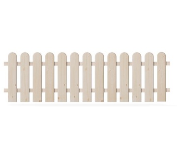 Drewniany płotek ogrodowy 180 x 50 cm W2 świerkowy SZTACHETOWY palisada