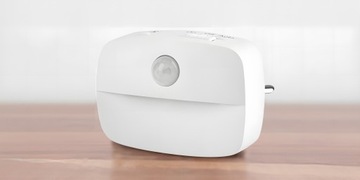 2x Lampka Nocna LED do Kontaktu Czujnikiem Ruchu Zmierzchu Gniazdko ZESTAW