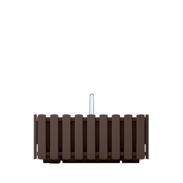 Skrzynka Boardee Fence W brąz wymiary: 380x180mm Prosperplast