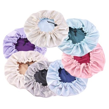 Атласный спальный шарф с шапочкой.