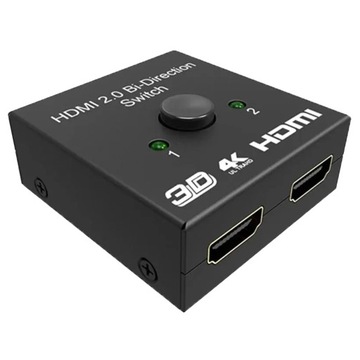ПЕРЕКЛЮЧАТЕЛЬ HDMI 2.0 2x1 РАЗДЕЛИТЕЛЬ 1x2 РАЗДЕЛИТЕЛЬ FHD 4K 60 Гц HDR ДВУСТОРОННИЙ