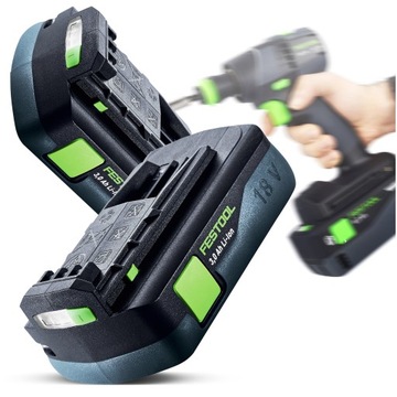 Аккумулятор 3,0 Ач для отвертки 18 В Festool Li-Ion BP Li 3.0 C Аккумулятор 577658