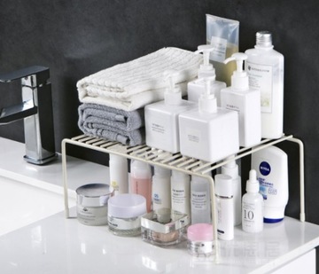 ВЫДВИЖНАЯ МЕТАЛЛИЧЕСКАЯ ПОЛКА-СТОЙКА ДЛЯ ШКАФА, ЧЕРНАЯ