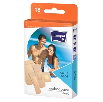 Plastry Aqua Stop wodoodporne MIX 18szt.