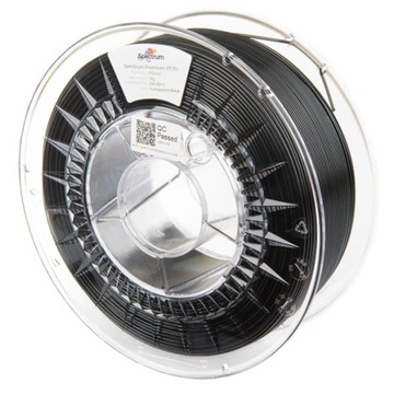 Filament Spectrum Premium PET-G 1,75mm 1000g czarny transparent black