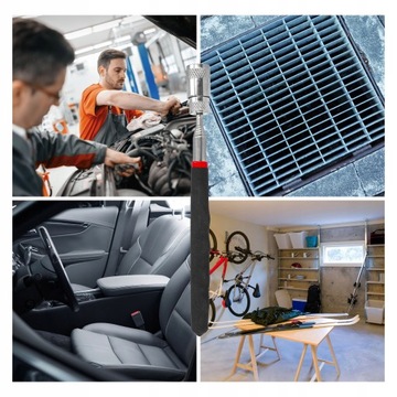 МАГНИТНЫЙ ЗАХВАТ Светодиодный инспекционный телескопический магнит 68 см фонарик