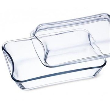 SIMAX ŻAROODPORNE NACZYNIE PROSTOKĄTNE Z POKRYWĄ 4,4L 2,5+1,9