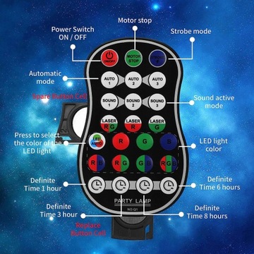 Диско-лампы для домашней вечеринки, светильники + ДИСТАНЦИОННЫЕ 240 дизайнов