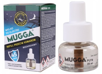 MUGGA Środek płyn na komary i owady Elektro wkład ZAPASOWY 35ml - 45 nocy