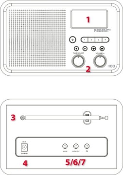 Интернет-радио FM DAB+ Ferguson Regent i100 DAB