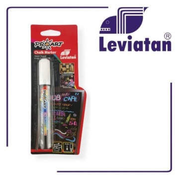 CHALK MARKER WHITE LEVIATAN мел для ДОСОК СТЕКЛЯННЫЙ маркер тонкий 8г