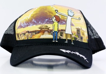 Czapka z daszkiem męska trucker Rick and Morty Haft rozm. 55-60 regulowana