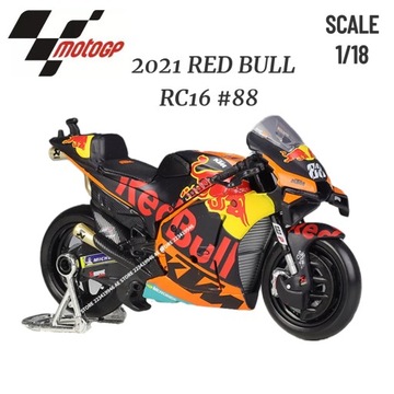 2023 Red Bull 88Misto 1:18 2023 2022 Moto GP Motorcycle Model Yamaha KTM LC